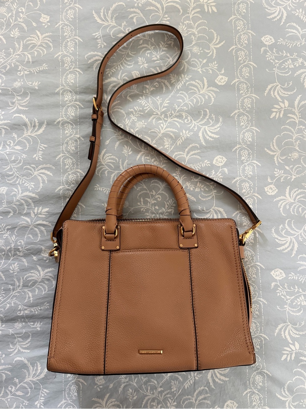 Rebecca Minkoff Leather Top-Handle Satchel in Brown – Classic Women's Bag